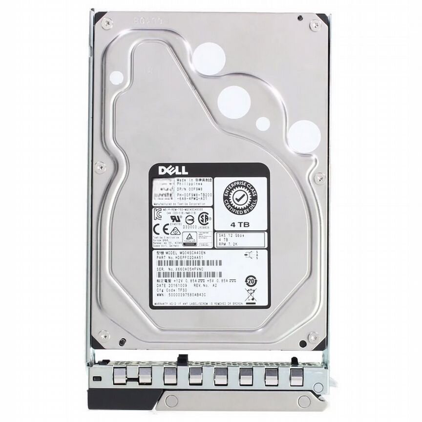 [0F9W8] Жесткий Диск Dell 4tb 7200 Sas 3,5" Hdd 0f9w8