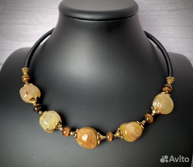 Колье из агатов Вены дракона