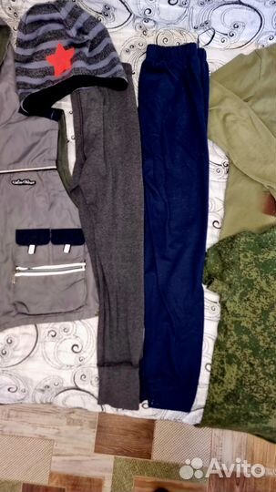 Пакет вещей на военную тематику на мальчика128-134