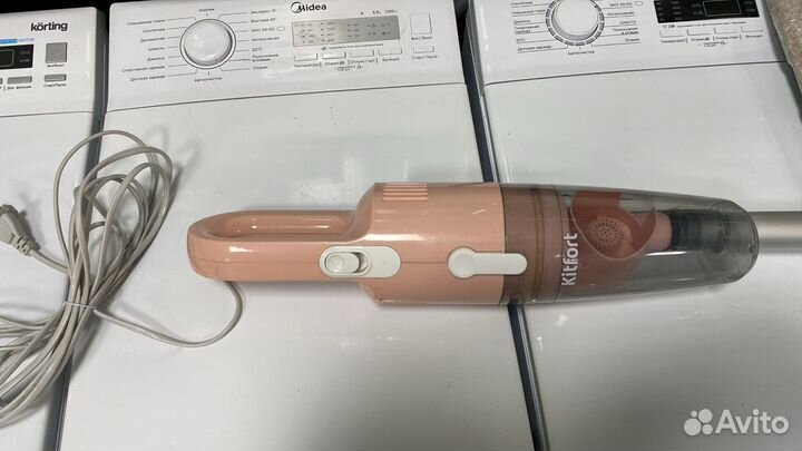 Вертикальный пылесос Kitfort кт-586-3 розовый