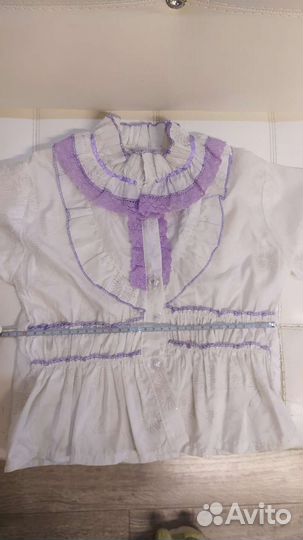 Блузка 1-2 класс, серый пиджак, брюки