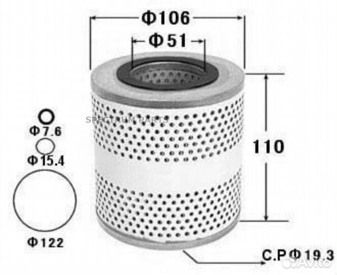 Фильтр топливный VIC F-240 VIC F240