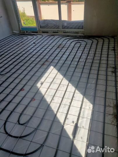 Монтаж теплых полов, монтаж систем отопления