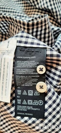 Оригинальная мужская рубашка tommy hilfiger