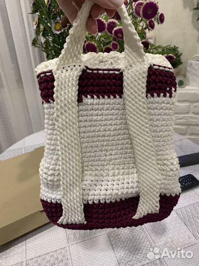 Вязанный рюкзак