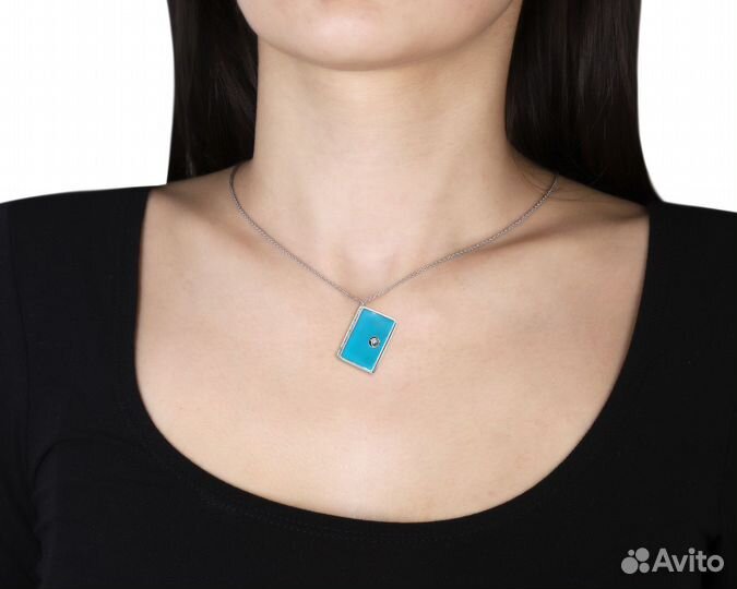 Золотой кулон с эмалью Roberto Coin