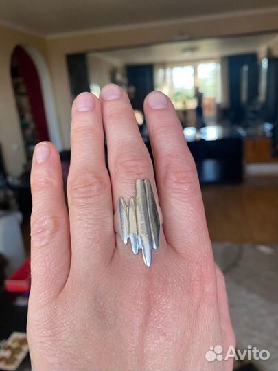Кольцо серебро 925