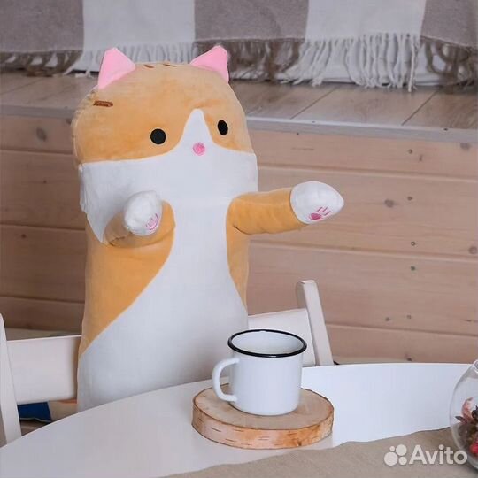 Мягкая игрушка- обнимашка Кот батон