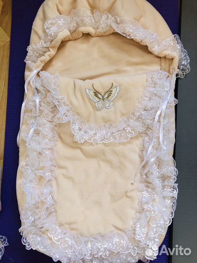 Велюровый комплект на выписку