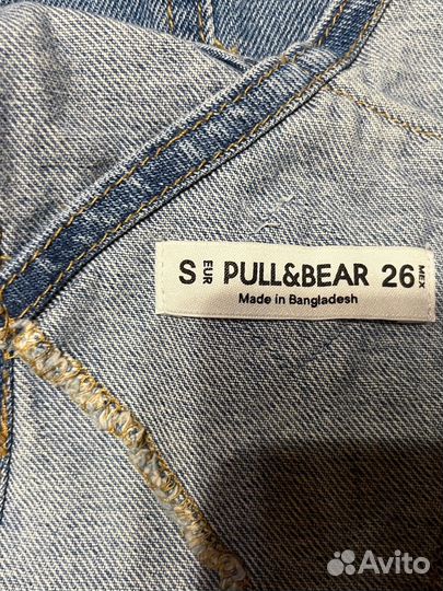 Джинсовый сарафан pull and bear