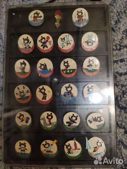 Значки олимпиада 80