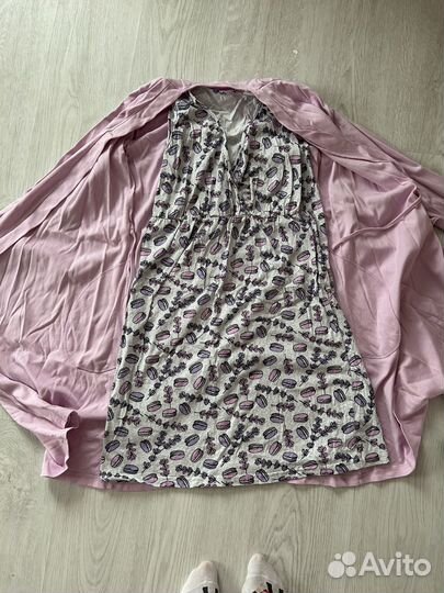 Халат и сорочка для беременных 46