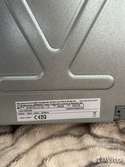Варочная панель siemens