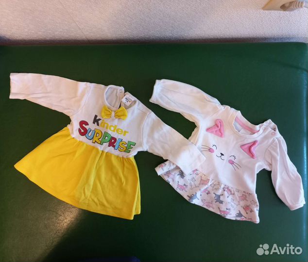 Вещи пакетом на девочку 68-74