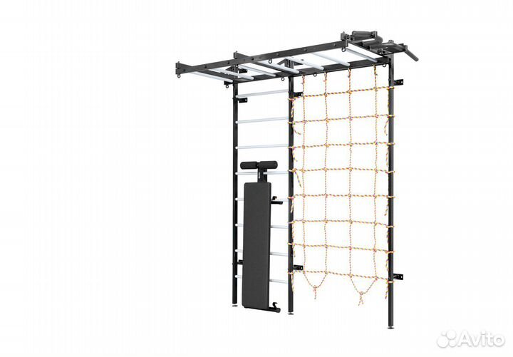 Шведская стенка с рукоходом SPR 3233V черная