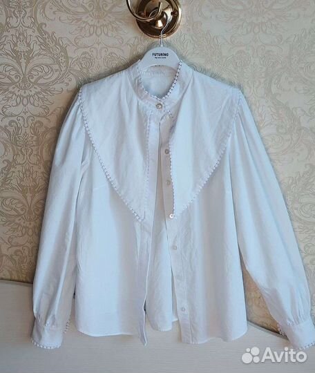 Блузка белая для девочек 152