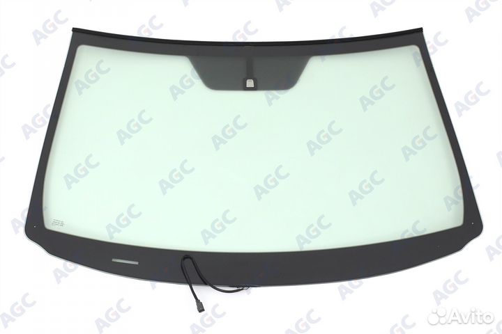 AGC toyota RAV-4 III 2006- стекло ветровое зеленое -С обогревом зоны дворников-VIN-допускаемое обор