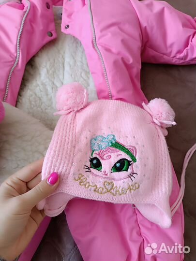 Зимний комбинезон для девочки 62-74