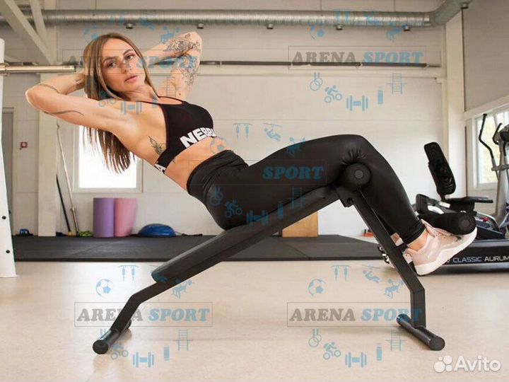 Скамья для гиперэкстензии + пресс