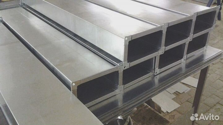 Прямоугольные воздуховоды в ассортименте