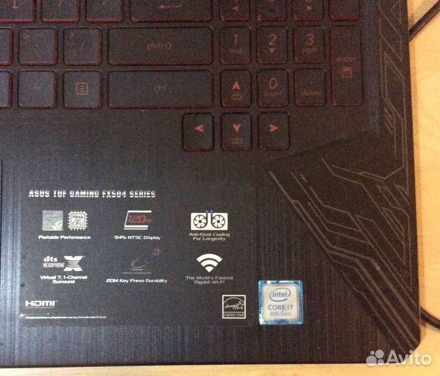 Ноутбук Asus FX504GM, i7-8750H, GTX1060 6Гб