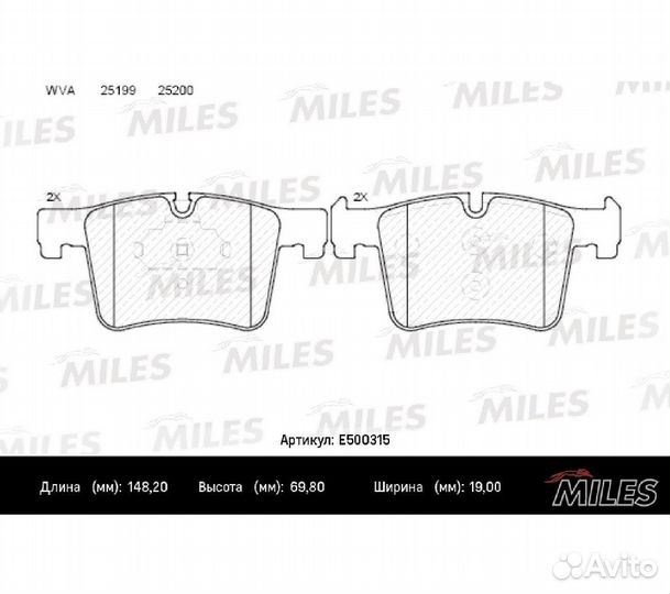 Колодки тормозные BMW 1 F20/3 F30/X3 F25