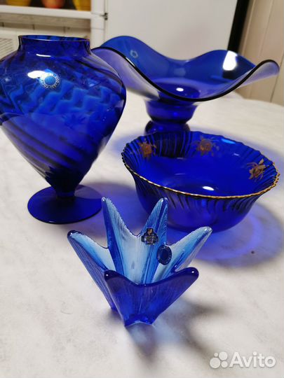 Посуда СССР цв. стекло.Гус.Хруст.завод.Цены разные