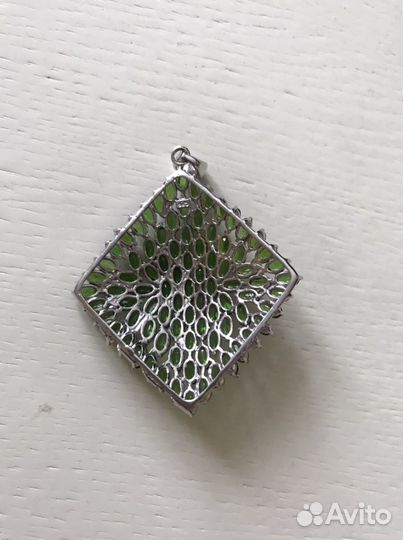 Кулон с Хромдиопсидом