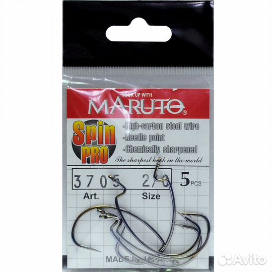 Крючок офсетный maruto 3705 BN spin PRO