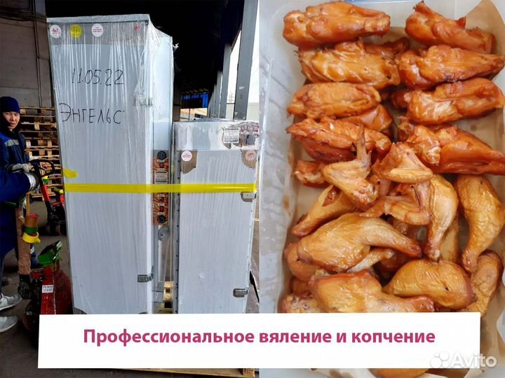 Коптильно-вялочный цех на 175 кг