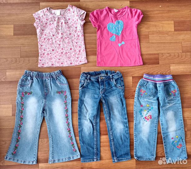 Вещи пакетом для девочки 98 104