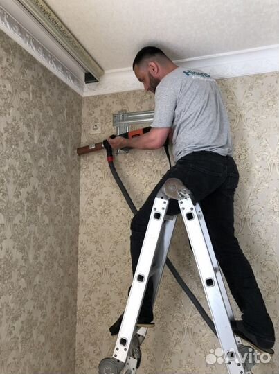 Установка и закладка трассы кондиционеров