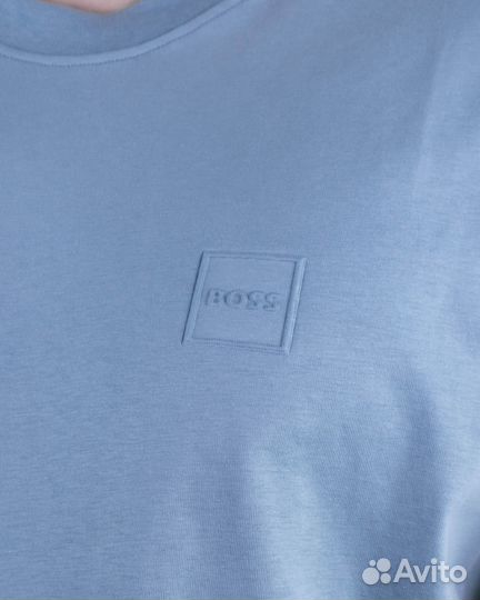 Футболка Boss (4800) (XXL, Голубой)