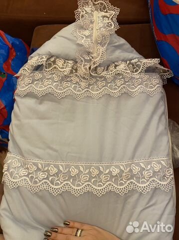 Конверт и одеяло на выписку и гулять в коляске