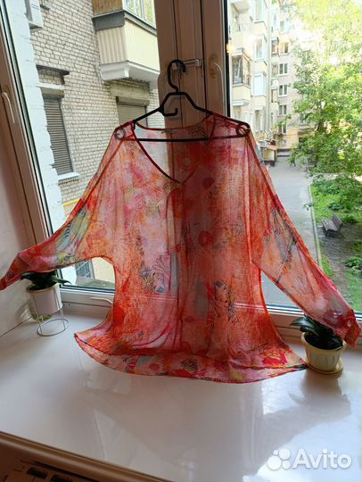 Туника шифоновая, 52-56 размер