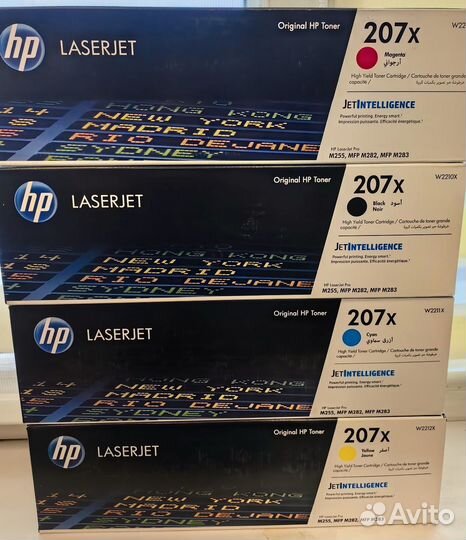 Картриджи HP207X W2210X / W2211X / W2212X