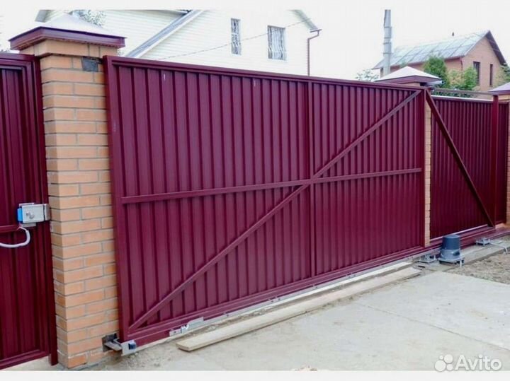 Ворота откатные в ассортименте