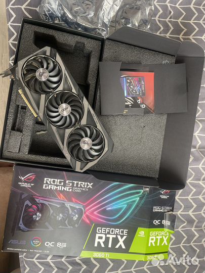 Видеокарта Rog Strix RTX 3060TI 8GB