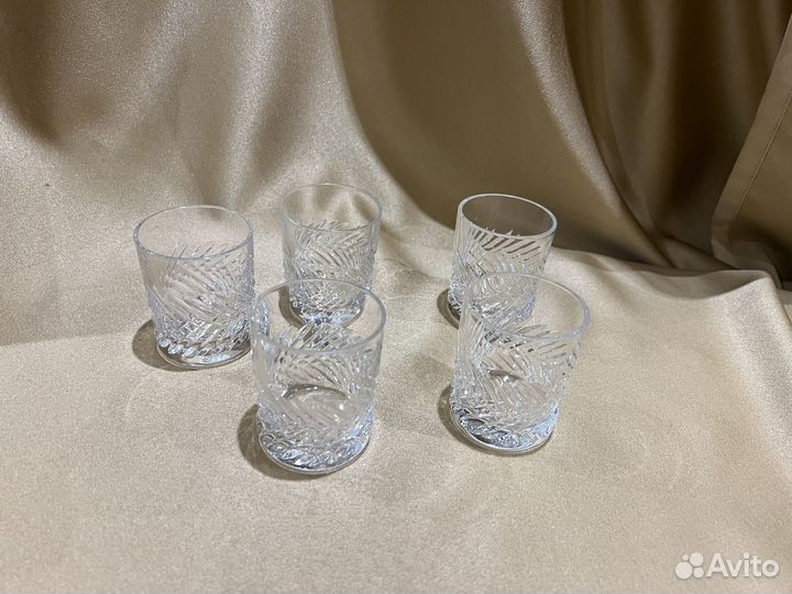 Хрустальные стаканы стопки СССР