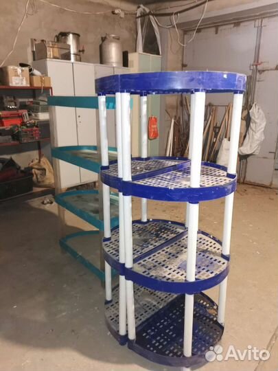 Полки стеллажи пластиковые