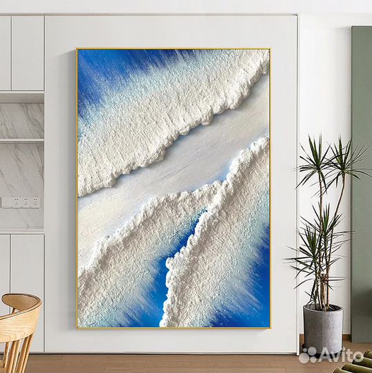 Объёмная картина маслом абстракция