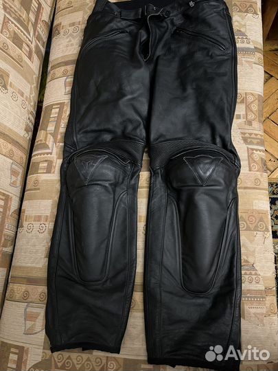 Мото штаны мужские кожаные Dainese