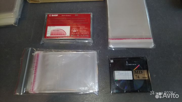 Упаковка пакеты конверты для кассет и minidisc dat