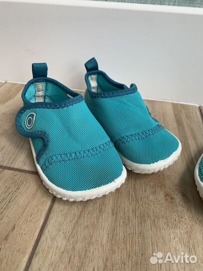 Аквашузы детские, коралловые тапочки decathlon