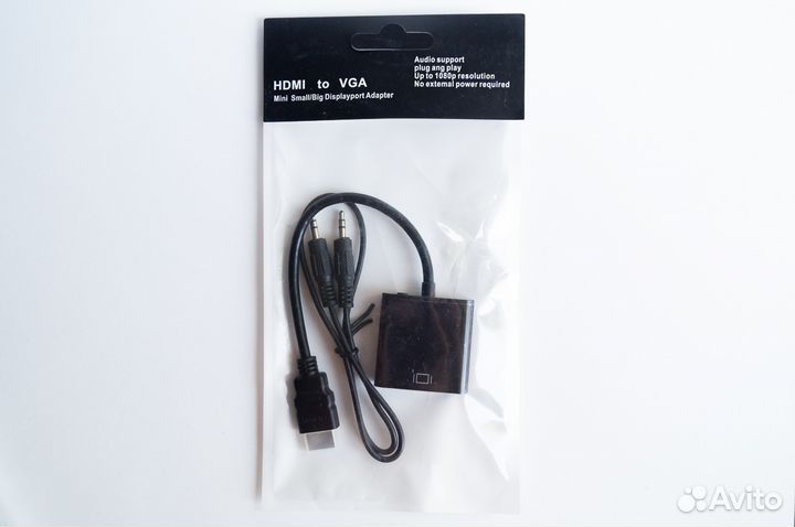 Переходник Hdmi - VGA, DisplayPort, Кабели