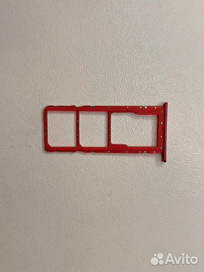 Сим лоток на Honor 8x (красный)