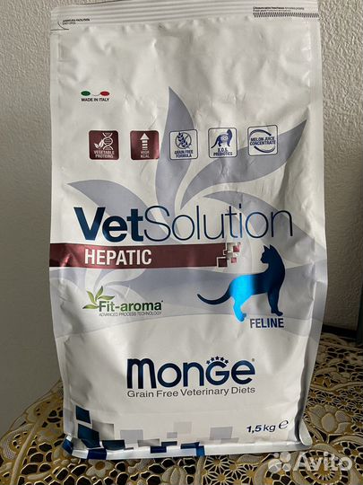 Сухой корм для кошек Monge hepatic
