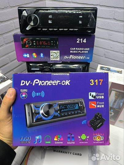 Магнитола в авто 1din Bluetooth AUX USB