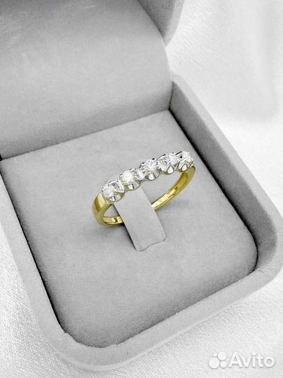 Золотое кольцо 585 с бриллиантами 1.98 гр