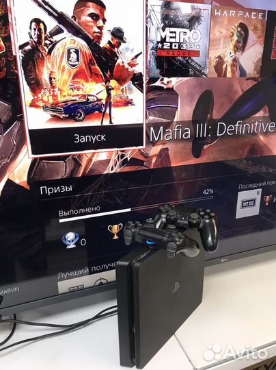 Ps4 slim1tb 2джоя/магазин Аладдин